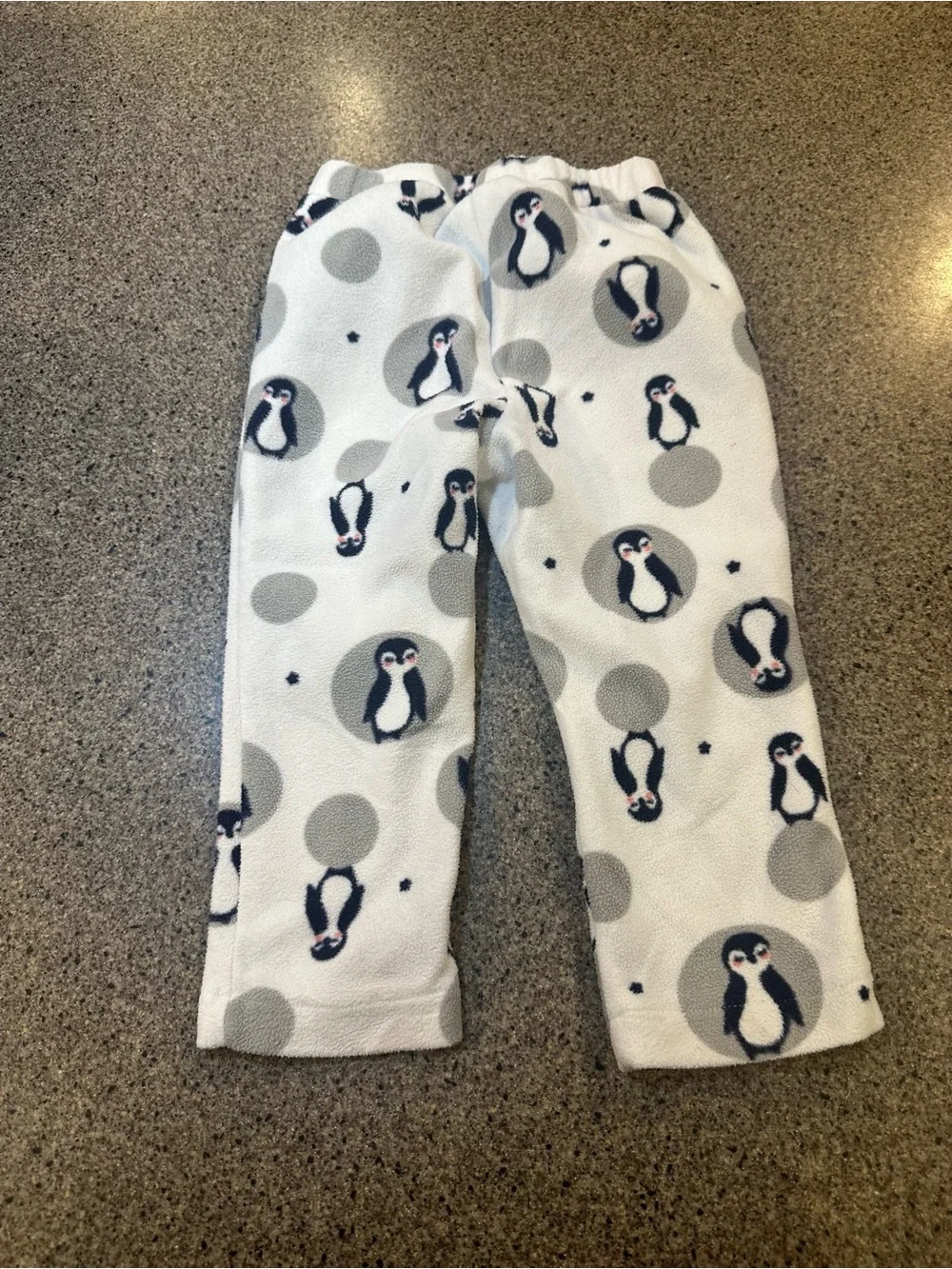 GAP Toddler Penguin Fleece Pants - White & Black